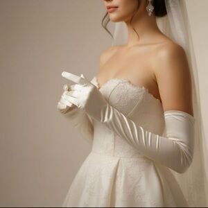 Elegant IVORY Bridal Gloves